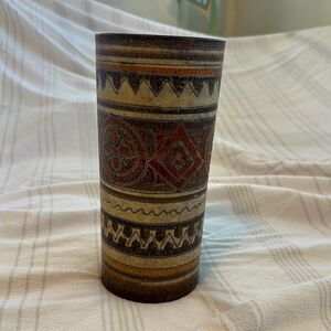 Beautiful Vintage Ceramic Vase from Italy PV. Signed!